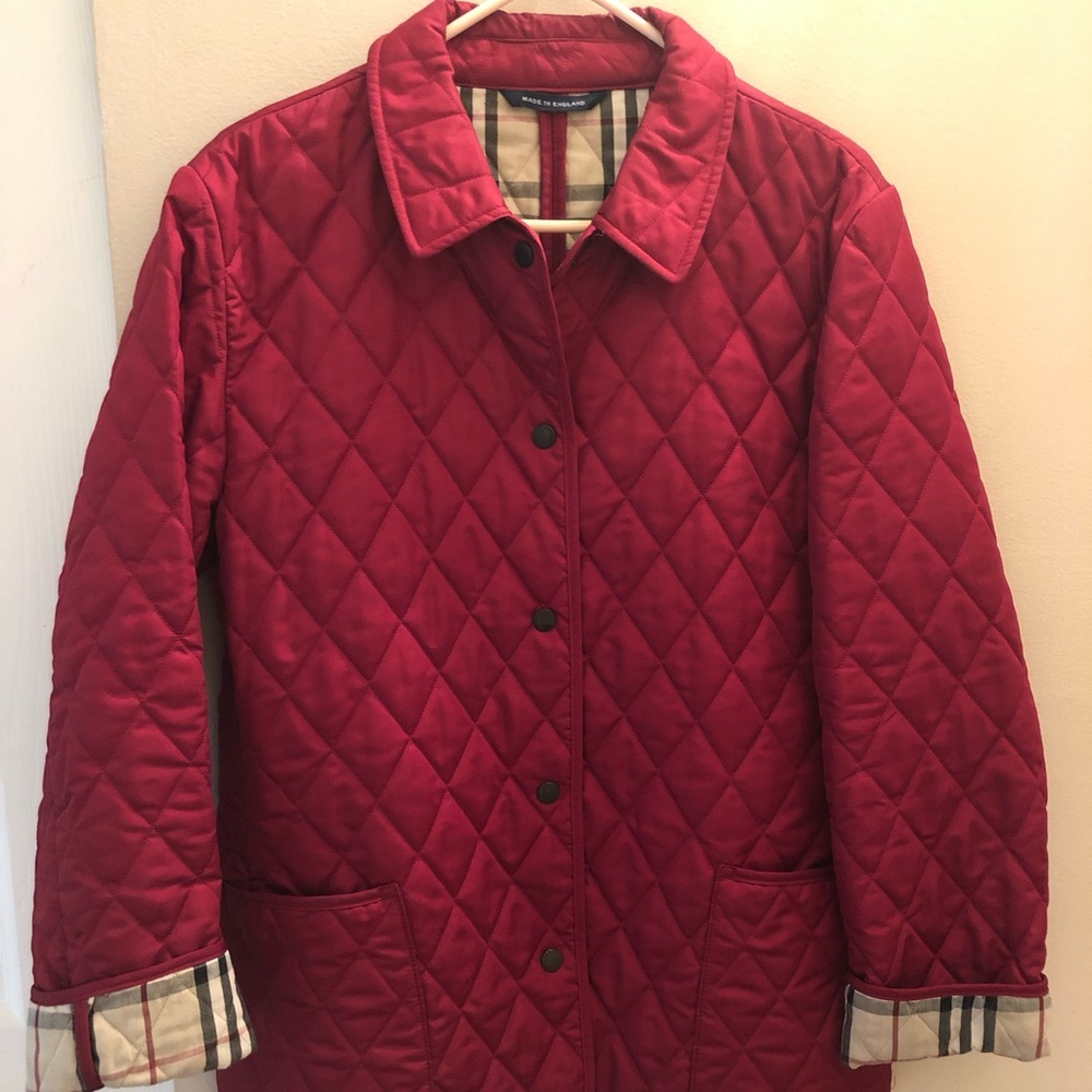 Burberry Quilted Jacket, Women’s, Red